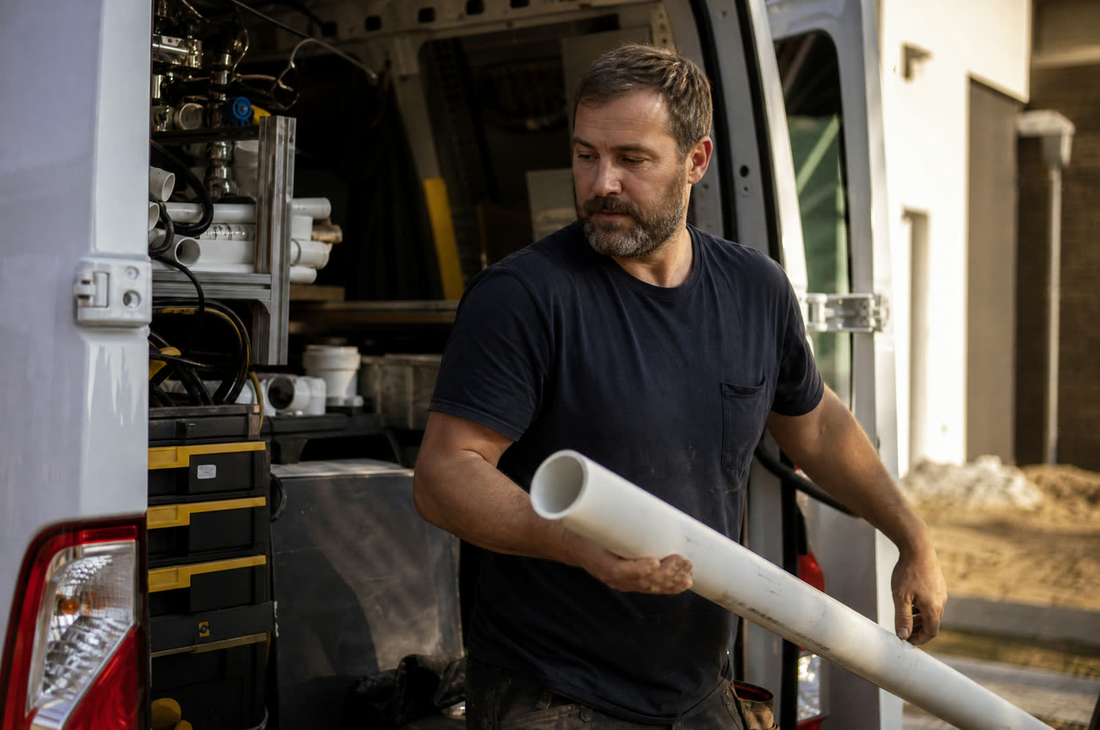 Owner-operator and his rig